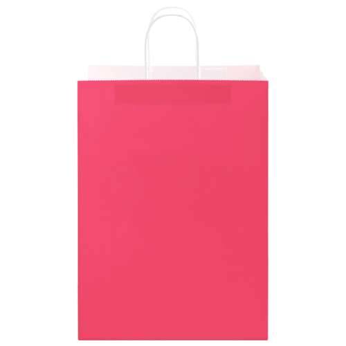 Papirnate vrećice 250 kom s ručkama ružičaste 32x17x44 cm - Ružičasta 32 x 17 x 44 cm 250 Cijena