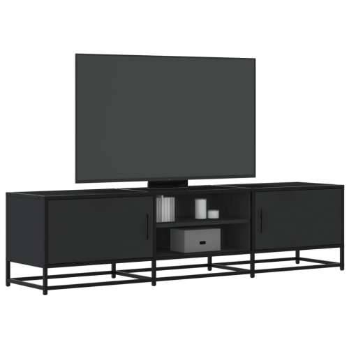 TV ormarić crni 160x35x41 cm Konstruirano drvo i metal - Crna 1 160 cm Cijena