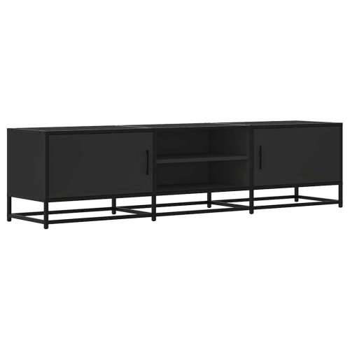 TV ormarić crni 160x35x41 cm Konstruirano drvo i metal - Crna 1 160 cm Cijena