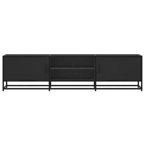 TV ormarić crni 160x35x41 cm Konstruirano drvo i metal - Crna 1 160 cm Cijena