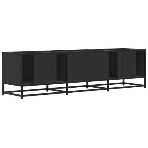 TV ormarić crni 160x35x41 cm Konstruirano drvo i metal - Crna 1 160 cm Cijena