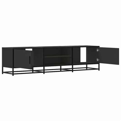 TV ormarić crni 160x35x41 cm Konstruirano drvo i metal - Crna 1 160 cm Cijena