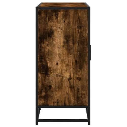 Komoda dimljeni hrast 92x35x76 cm konstruirano drvo - Dimljeni hrast 1 Cijena