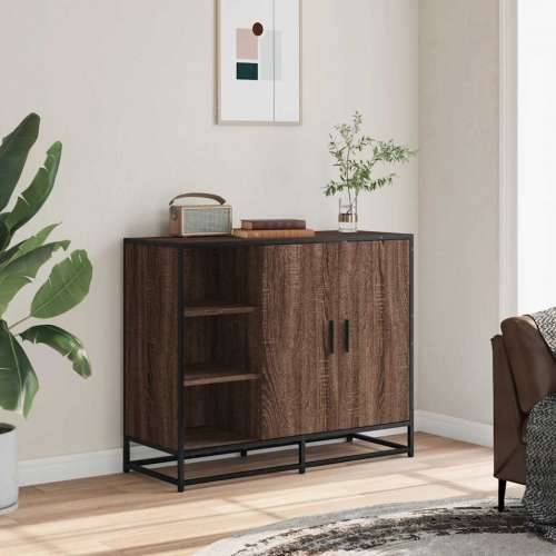 Komoda smeđi hrast 92x35x76 cm izrađeno drvo - Smeđi hrast 1 Cijena