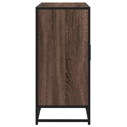Komoda smeđi hrast 92x35x76 cm izrađeno drvo - Smeđi hrast 1 Cijena