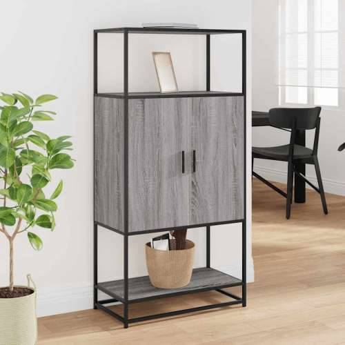 Visoka ploča siva Sonoma 68x35x139 cm Konstruirano drvo i metal - Sivi hrast sonoma 1 Cijena