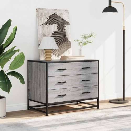 Ormarić s ladicama Siva Sonoma 70x41x56 cm Konstruirano drvo - Sivi hrast sonoma 1 Cijena