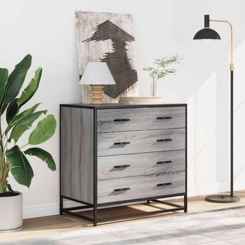 Ormarić s ladicama Siva Sonoma 70x41x70 cm Konstruirano drvo - Sivi hrast sonoma 1 Cijena