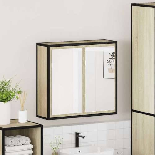 Kupaonski ormarić s ogledalom sonoma hrast 65x20x60 cm - sonoma hrast 1 Cijena