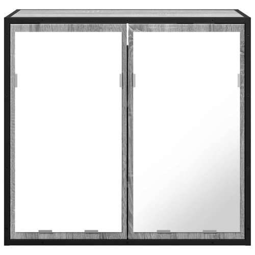 Kupaonski ormarić s ogledalom sivi Sonoma 65x20x60 cm - Sivi hrast sonoma 1 Cijena