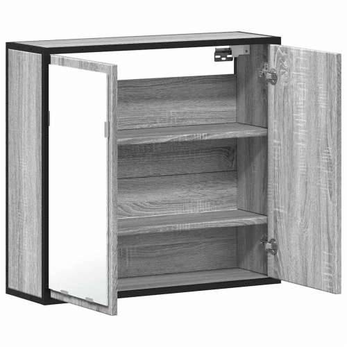 Kupaonski ormarić s ogledalom sivi Sonoma 65x20x60 cm - Sivi hrast sonoma 1 Cijena