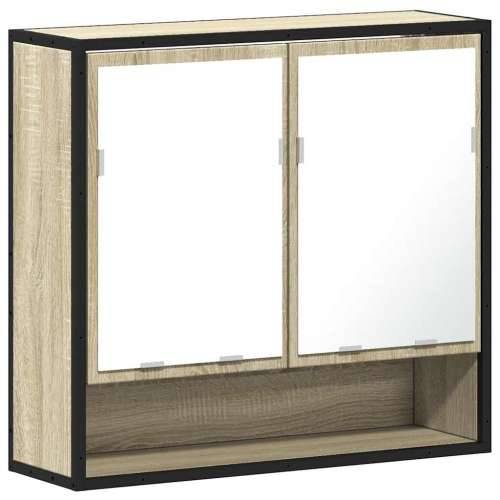 Kupaonski ormarić s ogledalom sonoma hrast 65x20x60 cm - sonoma hrast 1 Cijena