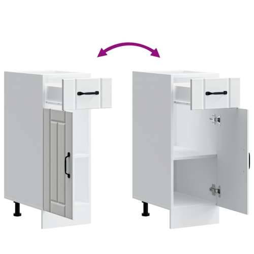 Donji kuhinjski ormarić Lucca bijeli konstruirano drvo - Bijela 30 x 46 x 81.5 cm 1 1x bottom cabinet (1 door 1 drawer) Cijena