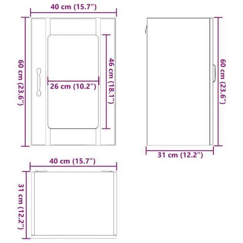 Kuhinjski zidni ormarić sa staklenim vratima Lucca bijeli - Bijela 1 1 x zidni stakleni ormarić (1 vrata) 40 cm Cijena