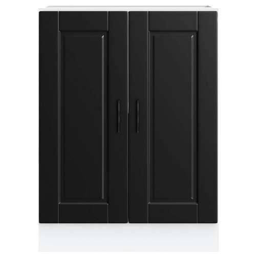 Donji kuhinjski ormarić Porto crni konstruirano drvo - Crna 1 1 x donji ormarić (2 vrata) 60 cm Cijena