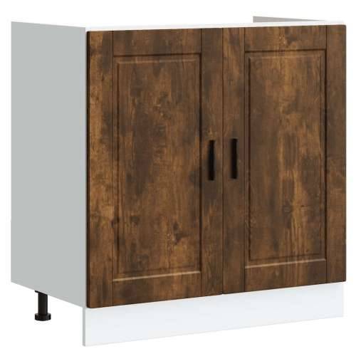 Donji ormarić za sudoper Porto boja hrasta 80x46x81,5 cm drveni - Dimljeni hrast 1 1 x donji ormarić (2 vrata) 80 cm Cijena
