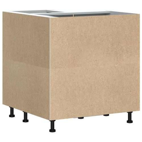 Kuhinjski kutni donji ormarić Porto bijeli konstruirano drvo - Bijela 75.5 x 75.5 x 81.5 cm 1 1x corner bottom cabinet (2 doors) Cijena