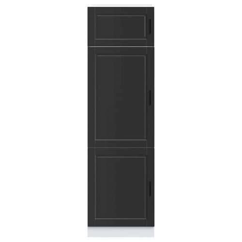 Kuhinjski ormarić Porto crni konstruirano drvo - Crna 1 1 x ormar 60 cm Cijena