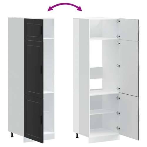 Kuhinjski ormarić Porto crni konstruirano drvo - Crna 1 1 x ormar 60 cm Cijena