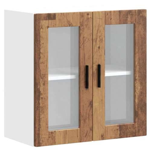 Kuhinjski zidni ormarić sa staklenim vratima Porto boja drva - Staro drvo 1 1 x zidni stakleni ormarić (2 vrata) 60 cm Cijena