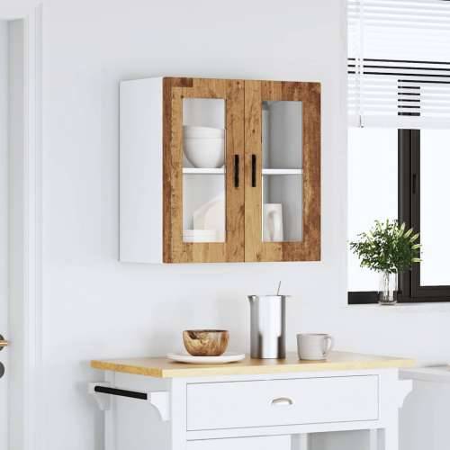 Kuhinjski zidni ormarić sa staklenim vratima Porto boja drva - Staro drvo 60 x 31 x 60 cm 1 1x wall glass cabinet (2 doors) Cijena