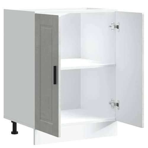 Donji kuhinjski ormarić Porto boja betona konstruirano drvo - Beton siva 60 x 46 x 81.5 cm 1 1x bottom cabinet (2 doors) Cijena
