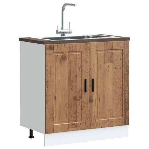Donji ormarić za sudoper Porto boja drva 80x46x81,5 cm drveni - Staro drvo 1 1 x donji ormarić (2 vrata) 80 cm Cijena