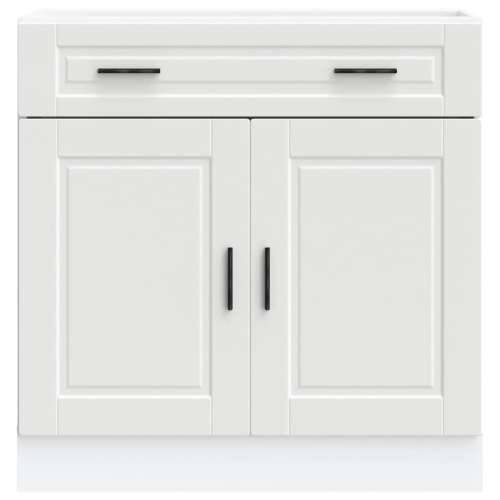 Donji kuhinjski ormarić Porto bijeli konstruirano drvo - Bijela 1 1 x donji ormarić (2 vrata i 2 ladice) 80 cm Cijena