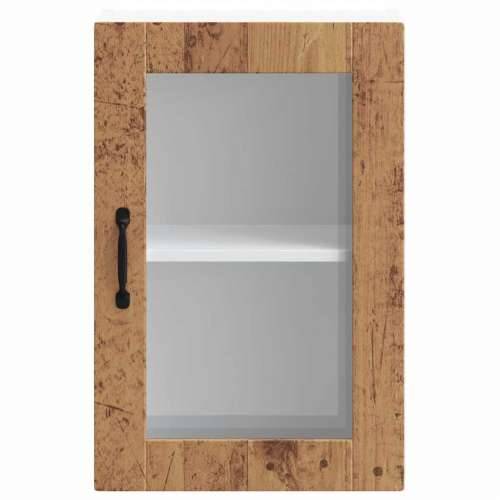 Kuhinjski zidni ormarić sa staklenim vratima Porto boja drva - Staro drvo 1 1 x zidni stakleni ormarić (1 vrata) 40 cm Cijena