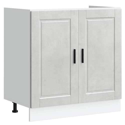 Donji ormarić za sudoper Porto boja betona 80x46x81,5 cm drveni - Beton siva 1 1 x donji ormarić (2 vrata) 80 cm Cijena