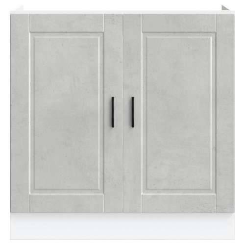 Donji ormarić za sudoper Porto boja betona 80x46x81,5 cm drveni - Beton siva 1 1 x donji ormarić (2 vrata) 80 cm Cijena