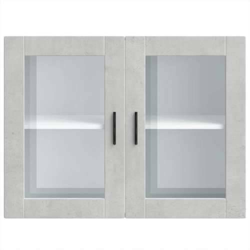 Kuhinjski zidni ormarić sa staklenim vratima Porto boja betona - Beton siva 1 1 x zidni stakleni ormarić (2 vrata) 80 cm Cijena