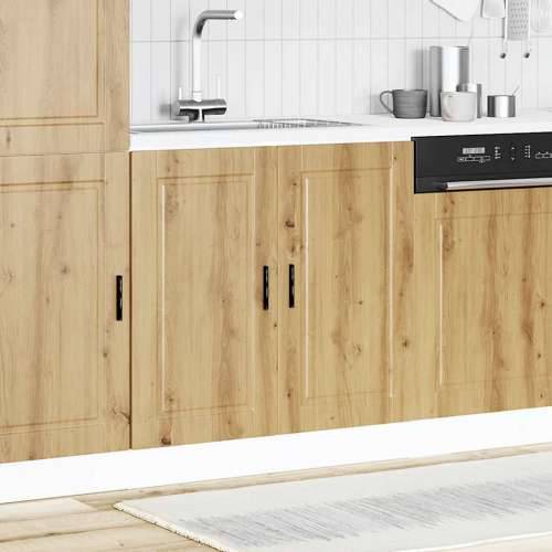 Donji ormarić za sudoper Porto boja hrasta 80x46x81,5 cm drveni - hrast artisan 80 x 46 x 81.5 cm 1 1x bottom cabinet (2 doors) Cijena