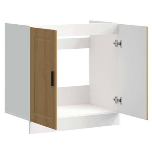 Donji ormarić za sudoper Porto boja hrasta 80x46x81,5 cm drveni - hrast artisan 80 x 46 x 81.5 cm 1 1x bottom cabinet (2 doors) Cijena