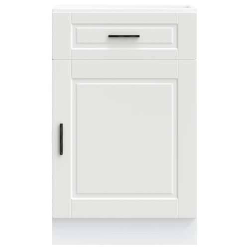 Donji kuhinjski ormarić Porto bijeli konstruirano drvo - Bijela 1 1 x donji ormarić (1 vrata i 1 ladica) 50 cm Cijena