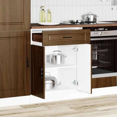 Donji kuhinjski ormarić Porto boja hrasta konstruirano drvo - Smeđi hrast 60 x 46 x 81.5 cm 1 1x bottom cabinet (2 doors 1 drawe Cijena