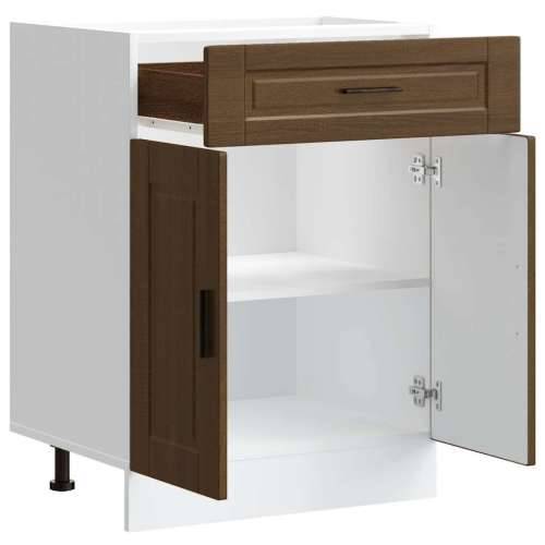 Donji kuhinjski ormarić Porto boja hrasta konstruirano drvo - Smeđi hrast 60 x 46 x 81.5 cm 1 1x bottom cabinet (2 doors 1 drawe Cijena