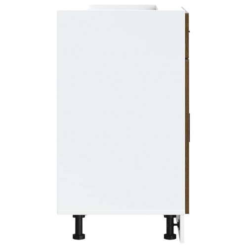 Donji kuhinjski ormarić Porto boja hrasta konstruirano drvo - Smeđi hrast 60 x 46 x 81.5 cm 1 1x bottom cabinet (2 doors 1 drawe Cijena
