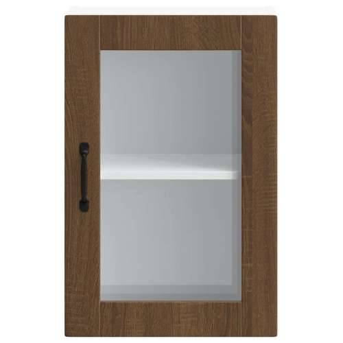 Kuhinjski zidni ormarić sa staklenim vratima Porto boja hrasta - Smeđi hrast 1 1 x zidni stakleni ormarić (1 vrata) 40 cm Cijena