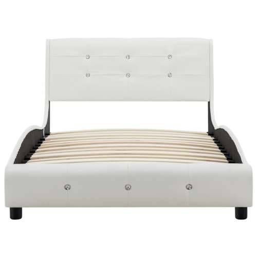 Krevet od umjetne kože s memorijskim madracem bijeli 90x200 cm Cijena