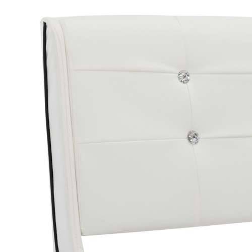 Krevet od umjetne kože s memorijskim madracem bijeli 90x200 cm Cijena