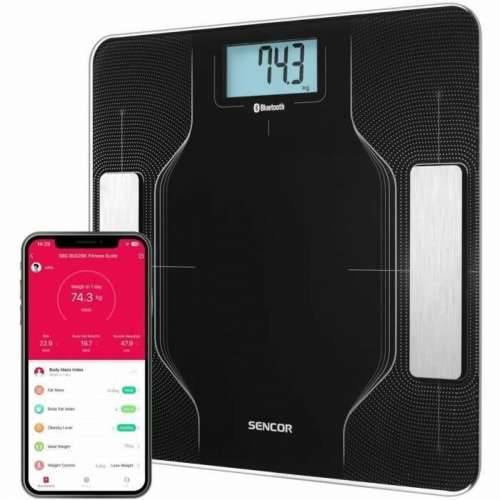 Kupaonička Digitalna Vaga Sencor SBS 8002BK Crna noir 180 kg Cijena