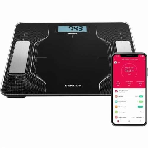 Kupaonička Digitalna Vaga Sencor SBS 8002BK Crna noir 180 kg Cijena