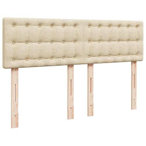 Otomanski krevet s madracem krem 140x200 cm tkanine - Krema 140 x 200 cm gumbi Cijena