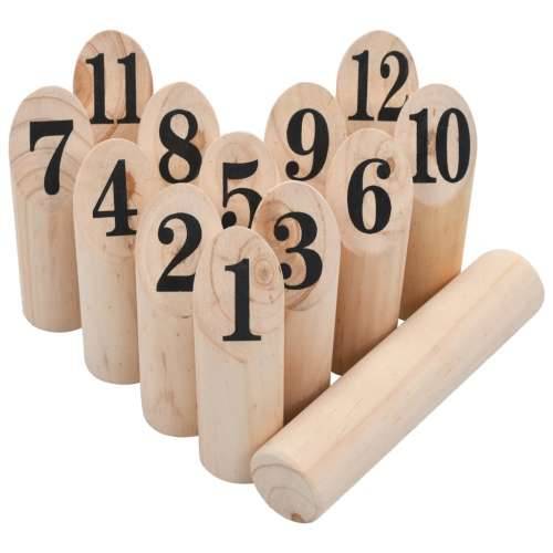 Set za igru brojevima Kubb drveni Cijena