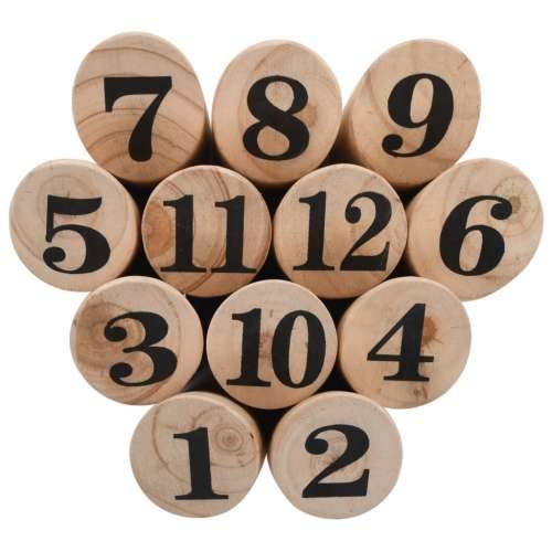Set za igru brojevima Kubb drveni Cijena