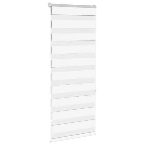 Zavjesa zebra smeđa 60x150 cm širina tkanine 55,9 cm poliester - Bijela 60 x 150 cm Cijena