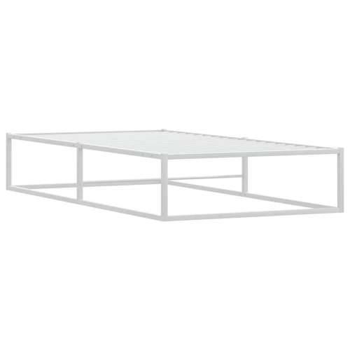 Okvir kreveta bez madraca Bijeli 100x200 cm Metalni - Bijela 100 x 200 cm Cijena
