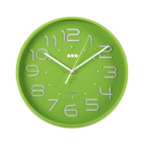 Zidni sat Versa Zelena Plastika 3,7 x 30 x 30 cm Cijena