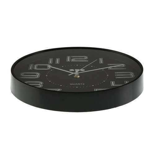 Zidni sat Versa Crna polipropilen 3,7 x 30 x 30 cm Cijena